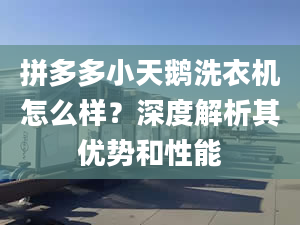 拼多多小天鹅洗衣机怎么样？深度解析其优势和性能