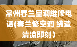 常州春兰空调维修电话(春兰修空调 缔造清凉即刻）