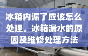 冰箱内漏了应该怎么处理，冰箱漏水的原因及维修处理方法