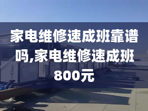 家电维修速成班靠谱吗,家电维修速成班800元