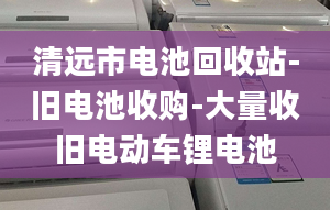 清远市电池回收站-旧电池收购-大量收旧电动车锂电池