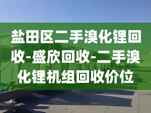 盐田区二手溴化锂回收-盛欣回收-二手溴化锂机组回收价位