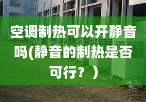 空调制热可以开静音吗(静音的制热是否可行？）