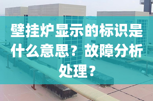 壁挂炉显示的标识是什么意思？故障分析处理？