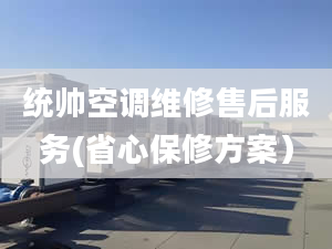 统帅空调维修售后服务(省心保修方案）