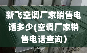 新飞空调厂家销售电话多少(空调厂家销售电话查询）