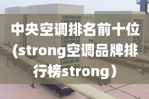 中央空调排名前十位(strong空调品牌排行榜strong）