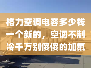 格力空调电容多少钱一个新的，空调不制冷千万别傻傻的加氟