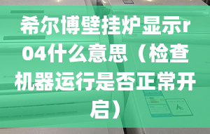 希尔博壁挂炉显示r04什么意思（检查机器运行是否正常开启）