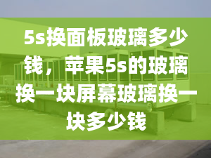 5s换面板玻璃多少钱，苹果5s的玻璃换一块屏幕玻璃换一块多少钱