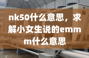 nk50什么意思，求解小女生说的emmm什么意思