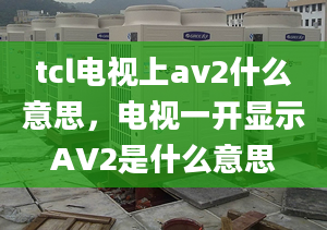 tcl电视上av2什么意思，电视一开显示AV2是什么意思