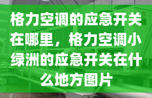 格力空调的应急开关在哪里，格力空调小绿洲的应急开关在什么地方图片