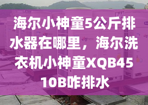 海尔小神童5公斤排水器在哪里，海尔洗衣机小神童XQB4510B咋排水