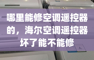 哪里能修空调遥控器的，海尔空调遥控器坏了能不能修