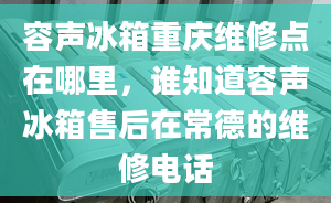 容声冰箱重庆维修点在哪里，谁知道容声冰箱售后在常德的维修电话