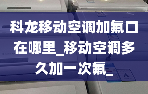 科龙移动空调加氟口在哪里_移动空调多久加一次氟_