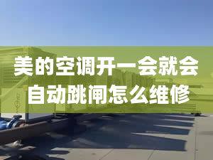 美的空调开一会就会自动跳闸怎么维修