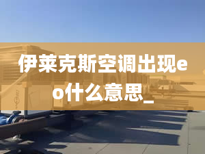 伊莱克斯空调出现eo什么意思_