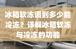 冰箱软冻调到多少能冷冻？详解冰箱软冻与冷冻的功能