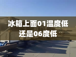 冰箱上面01温度低还是06度低