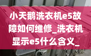 小天鹅洗衣机e5故障如何维修_洗衣机显示e5什么含义_