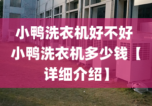 小鸭洗衣机好不好 小鸭洗衣机多少钱【详细介绍】