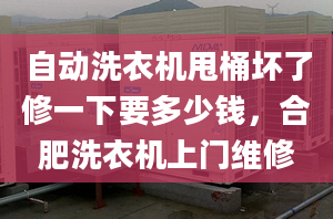 自动洗衣机甩桶坏了修一下要多少钱，合肥洗衣机上门维修