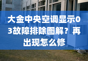 大金中央空调显示03故障排除图解？再出现怎么修