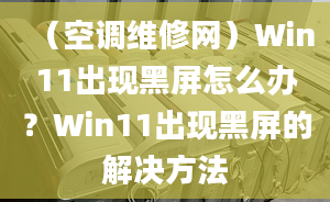 （空调维修网）Win11出现黑屏怎么办？Win11出现黑屏的解决方法