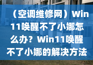 （空调维修网）Win11唤醒不了小娜怎么办？Win11唤醒不了小娜的解决方法