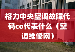 格力中央空调故障代码co代表什么（空调维修网）