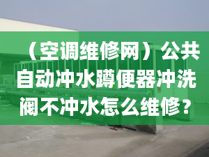 （空调维修网）公共自动冲水蹲便器冲洗阀不冲水怎么维修？