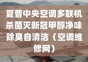 夏普中央空调多联机杀菌灭新冠甲醇净味除臭自清洁（空调维修网）