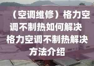 （空调维修）格力空调不制热如何解决 格力空调不制热解决方法介绍