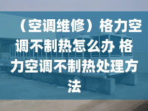 （空调维修）格力空调不制热怎么办 格力空调不制热处理方法