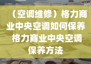 （空调维修）格力商业中央空调如何保养 格力商业中央空调保养方法