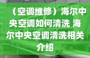 （空调维修）海尔中央空调如何清洗 海尔中央空调清洗相关介绍