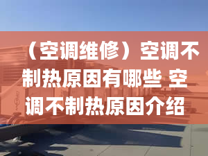 （空调维修）空调不制热原因有哪些 空调不制热原因介绍