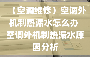 （空调维修）空调外机制热漏水怎么办 空调外机制热漏水原因分析