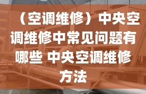 （空调维修）中央空调维修中常见问题有哪些 中央空调维修方法