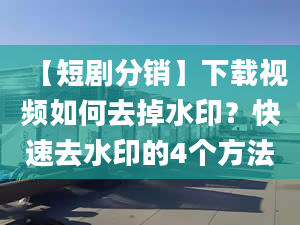 【短剧分销】下载视频如何去掉水印？快速去水印的4个方法