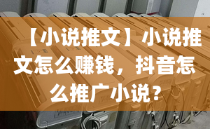 【小说推文】小说推文怎么赚钱，抖音怎么推广小说？