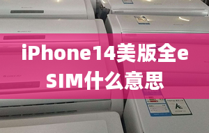 iPhone14美版全eSIM什么意思