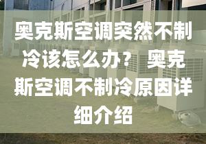 奥克斯空调突然不制冷该怎么办？ 奥克斯空调不制冷原因详细介绍