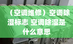 （空调维修）空调除湿标志 空调除湿是什么意思