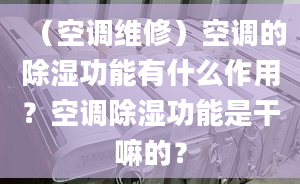 （空调维修）空调的除湿功能有什么作用？空调除湿功能是干嘛的？