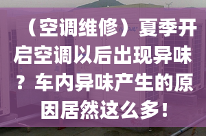 （空调维修）夏季开启空调以后出现异味？车内异味产生的原因居然这么多！