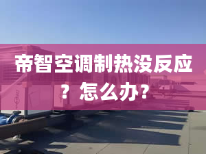 帝智空调制热没反应？怎么办？