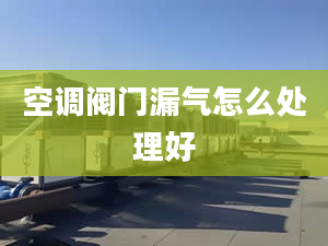 空调阀门漏气怎么处理好